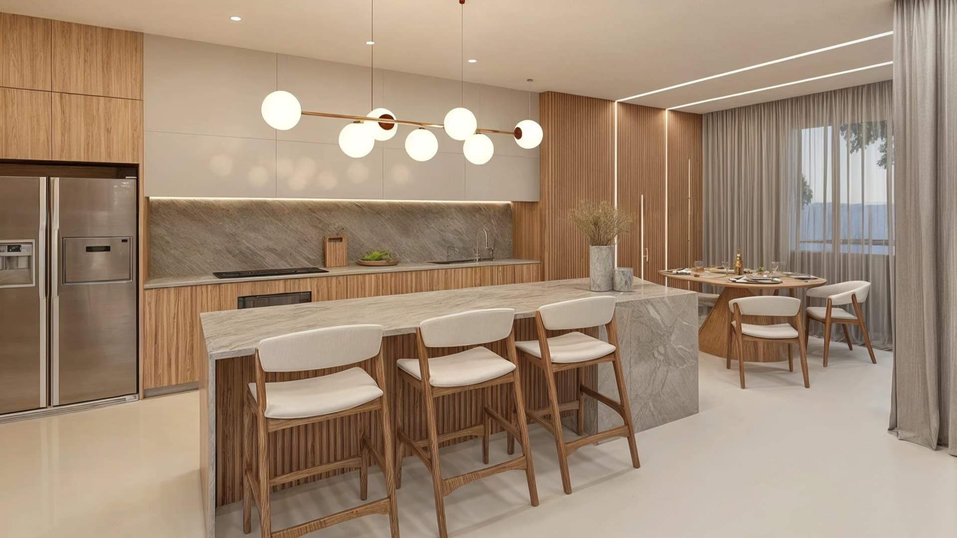 Projeto de design de interiores contemporâneo Studio Cauthé